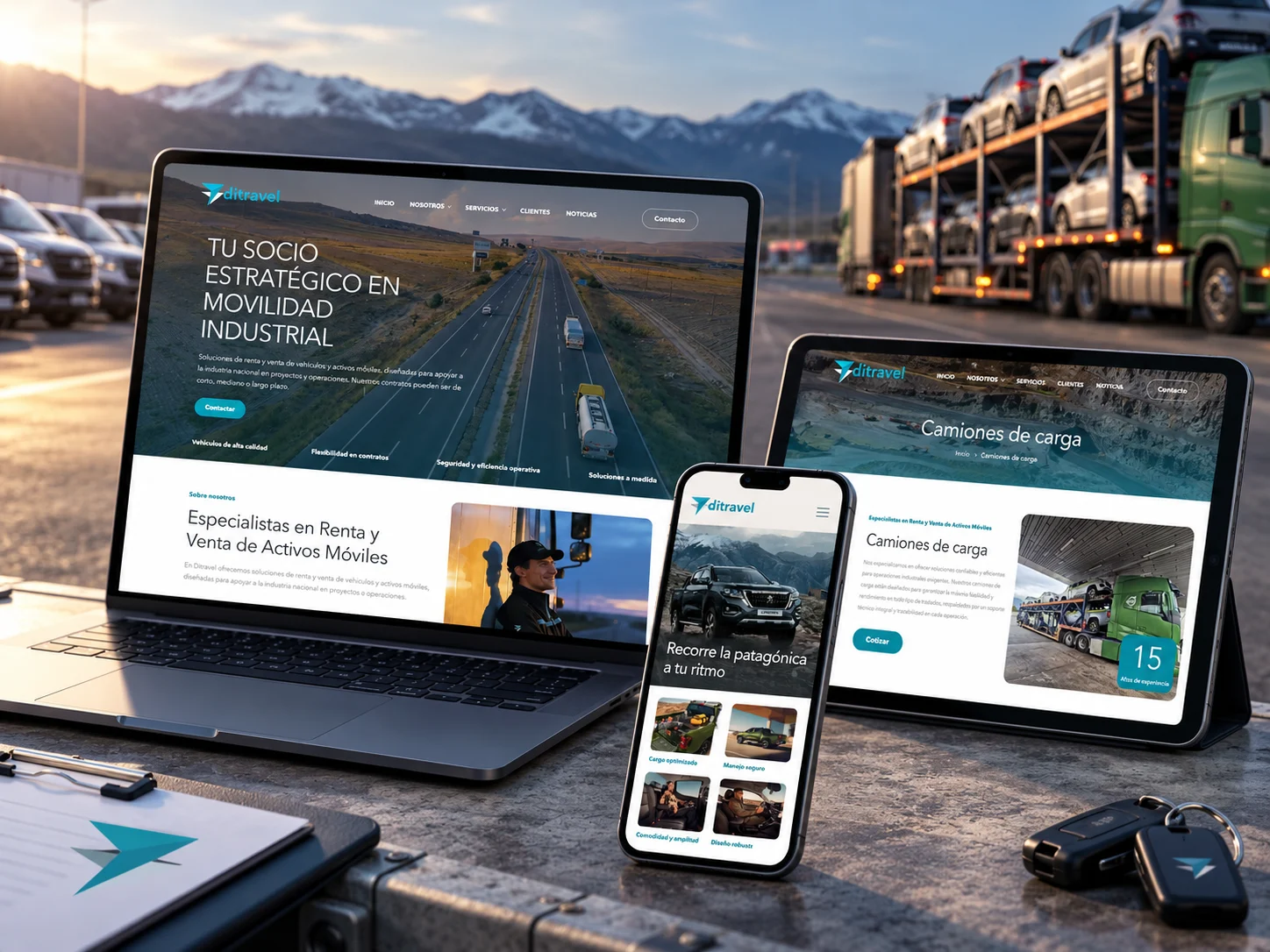 Movilidad industrial en acción del proyecto Ditravel